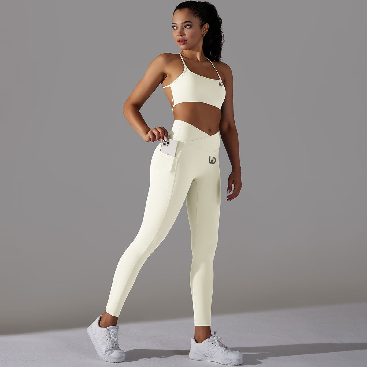 Mila | Legging-Top Set - White