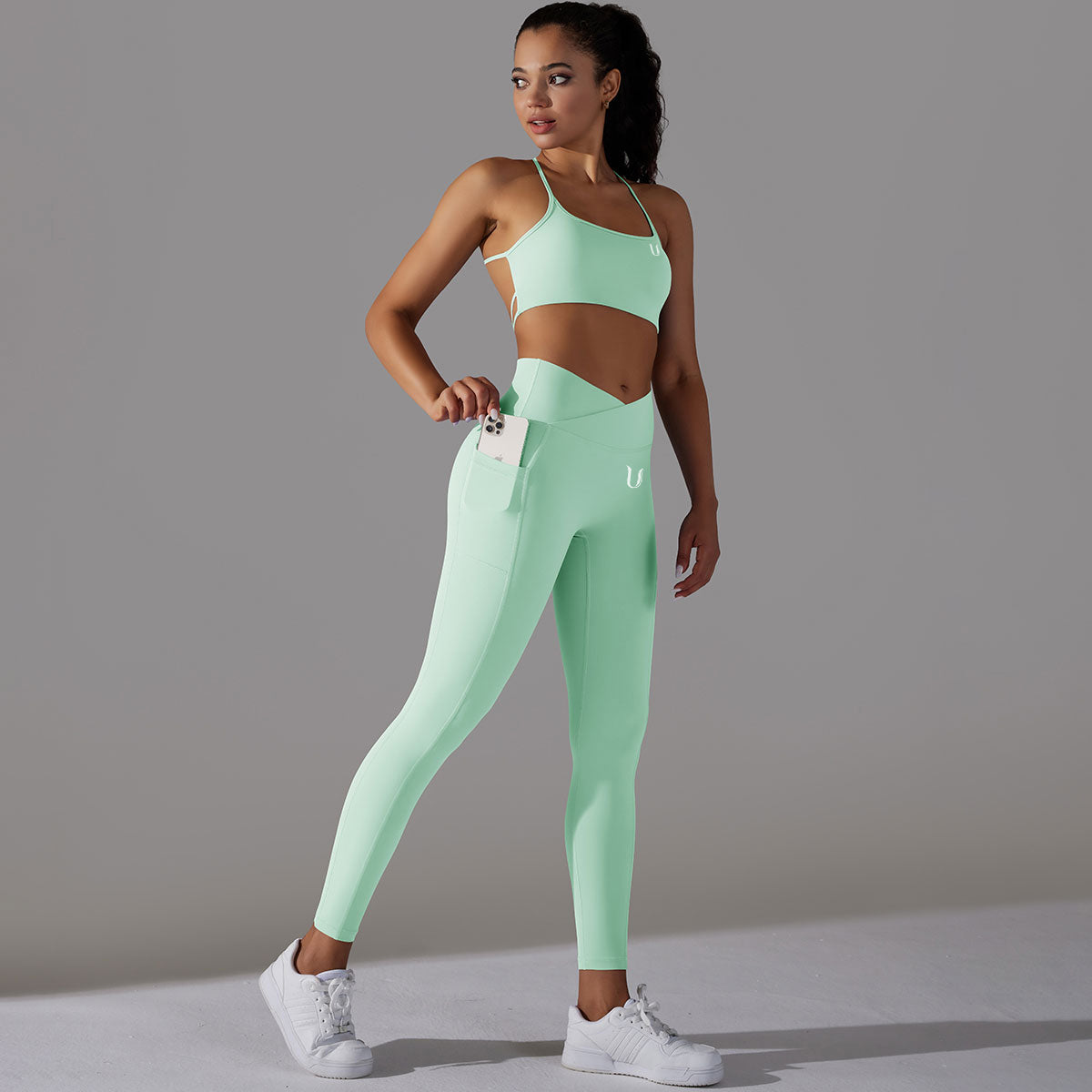 Milá | Conjunto Legging-Top - Verde