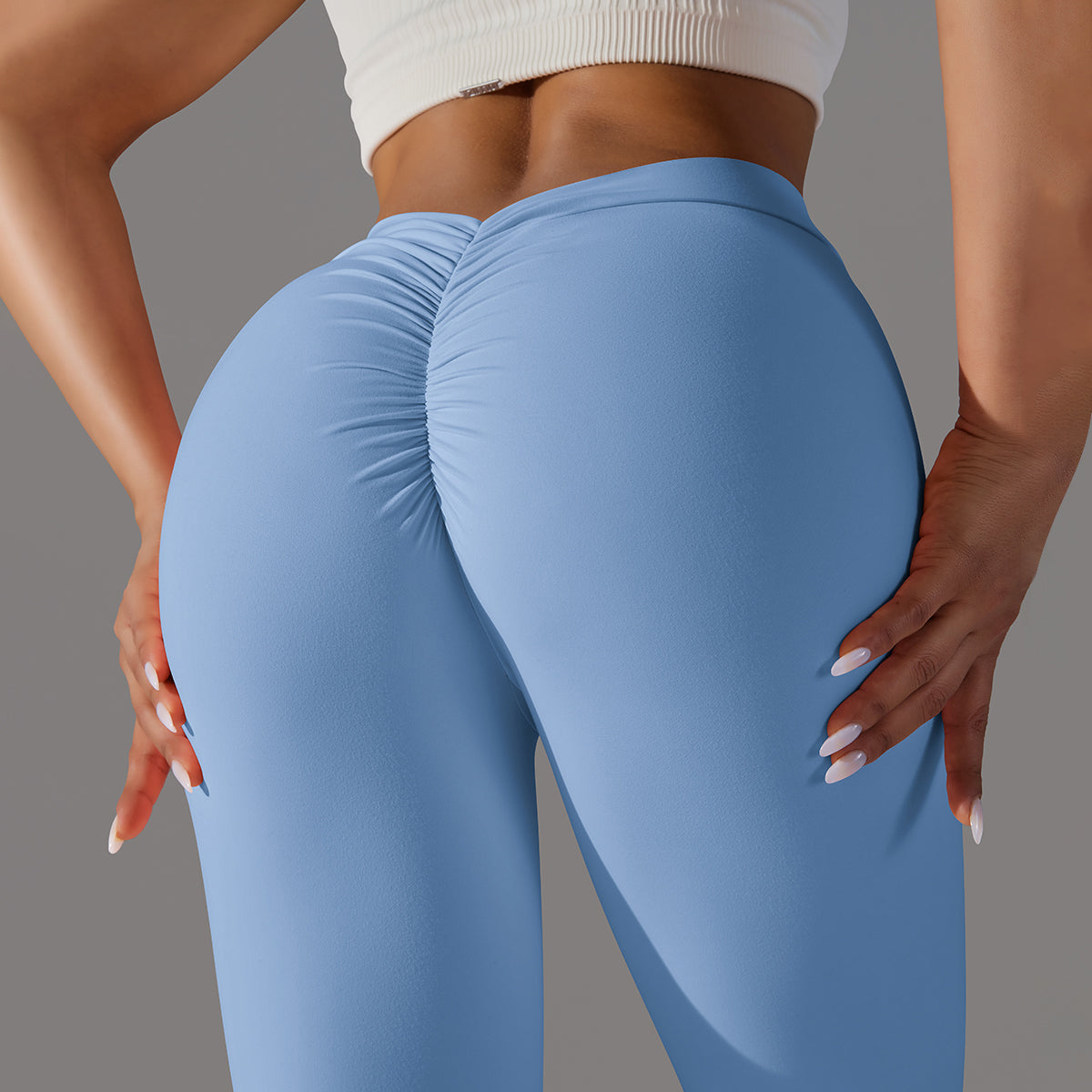 Emma | Leggings Extra Scrunch - Azul Cielo