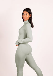 Beau | Premium High Performance Leggings Scrunch - Marfil