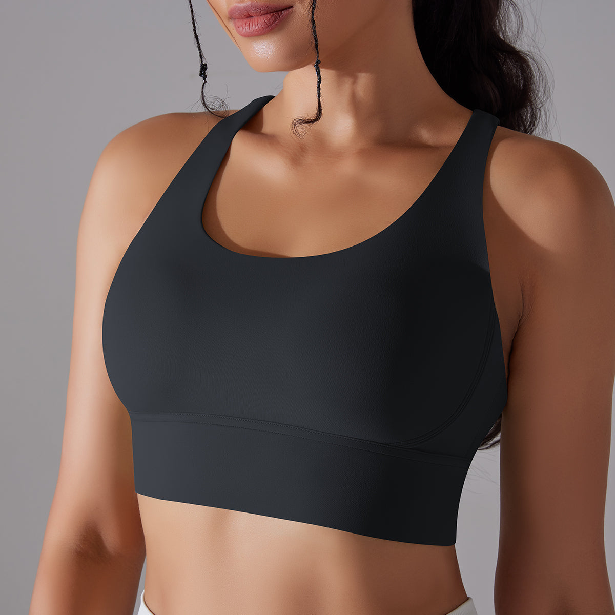 Kyra | Cross bra - Black