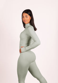 Beau | Premium High Performance Leggings Scrunch - Marfil