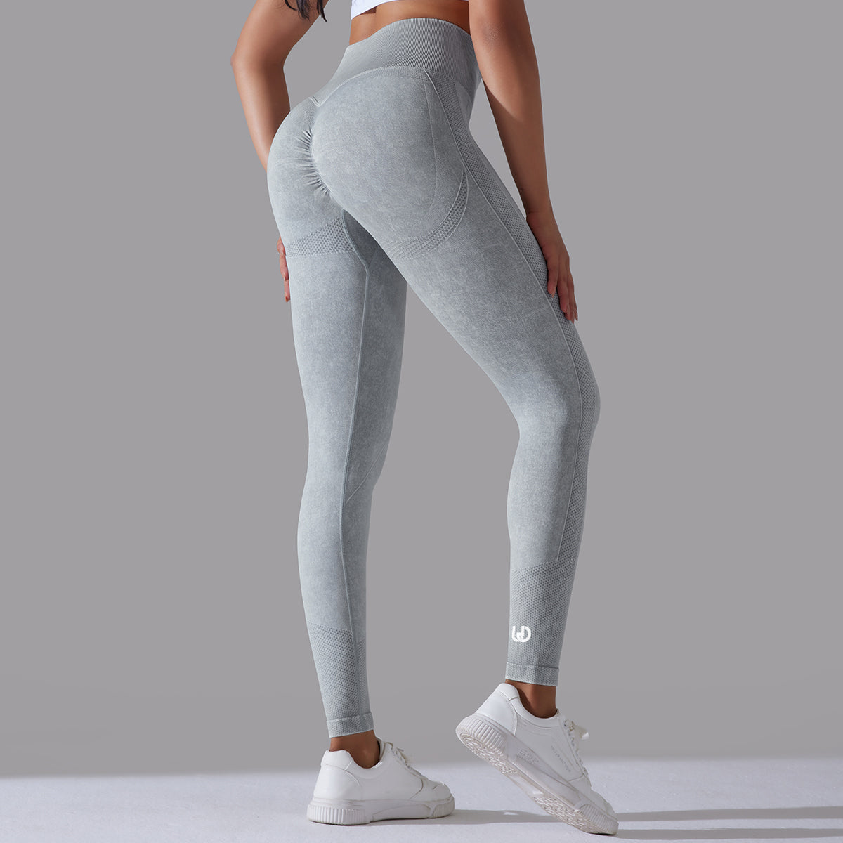 Jane | Patrones De Legging Scrunch - Gris Claro