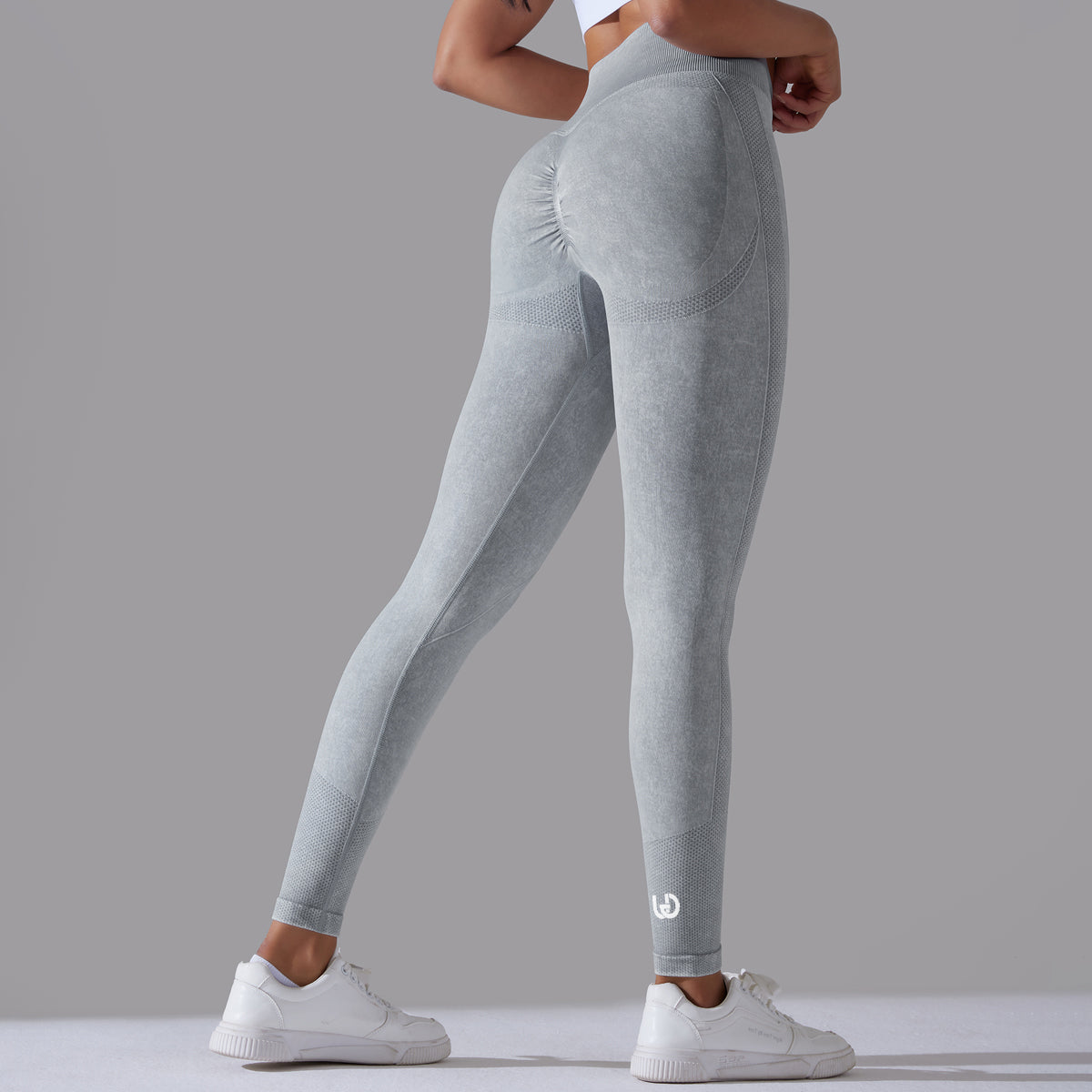 Jane | Patrones De Legging Scrunch - Gris Claro