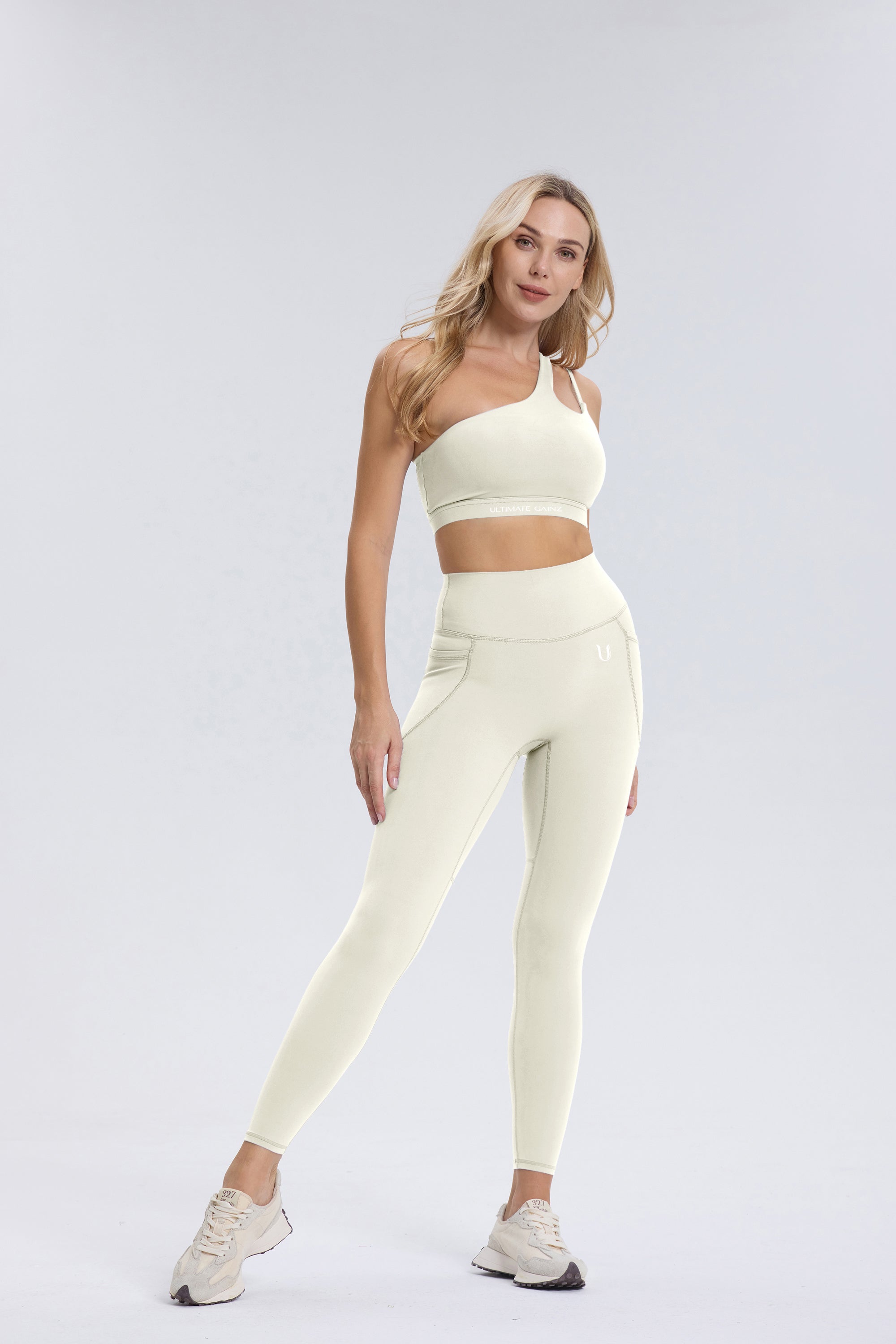 <tc>Palmer | Leggings con bolsillos - Marfil</tc>