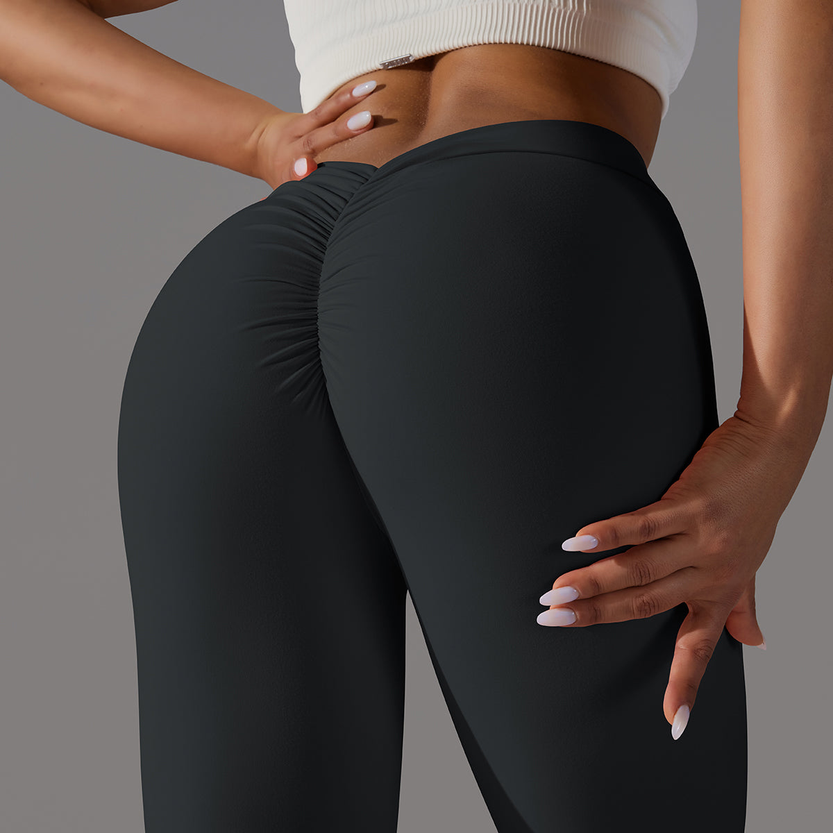 Emma | Leggings Extra Scrunch - Negro