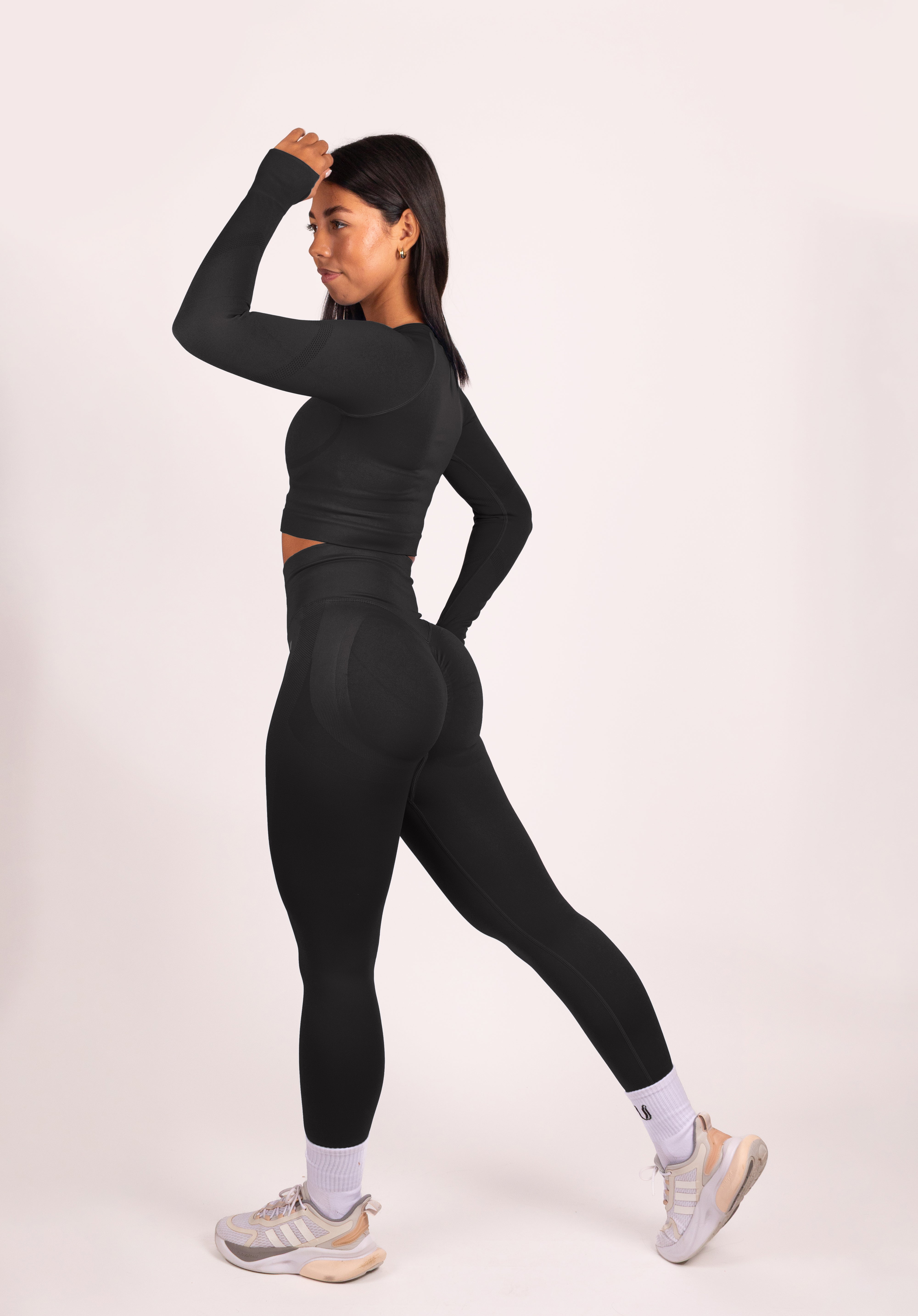 Leonie Set Lang Zwart - Dames sportkleding afbeelding 6