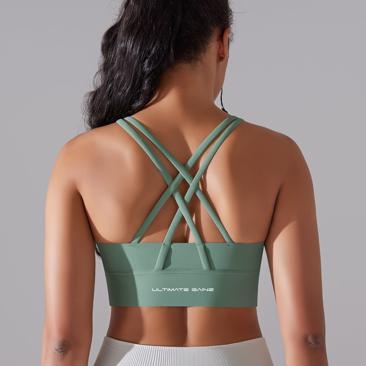 Kyra | Cross bra - Green