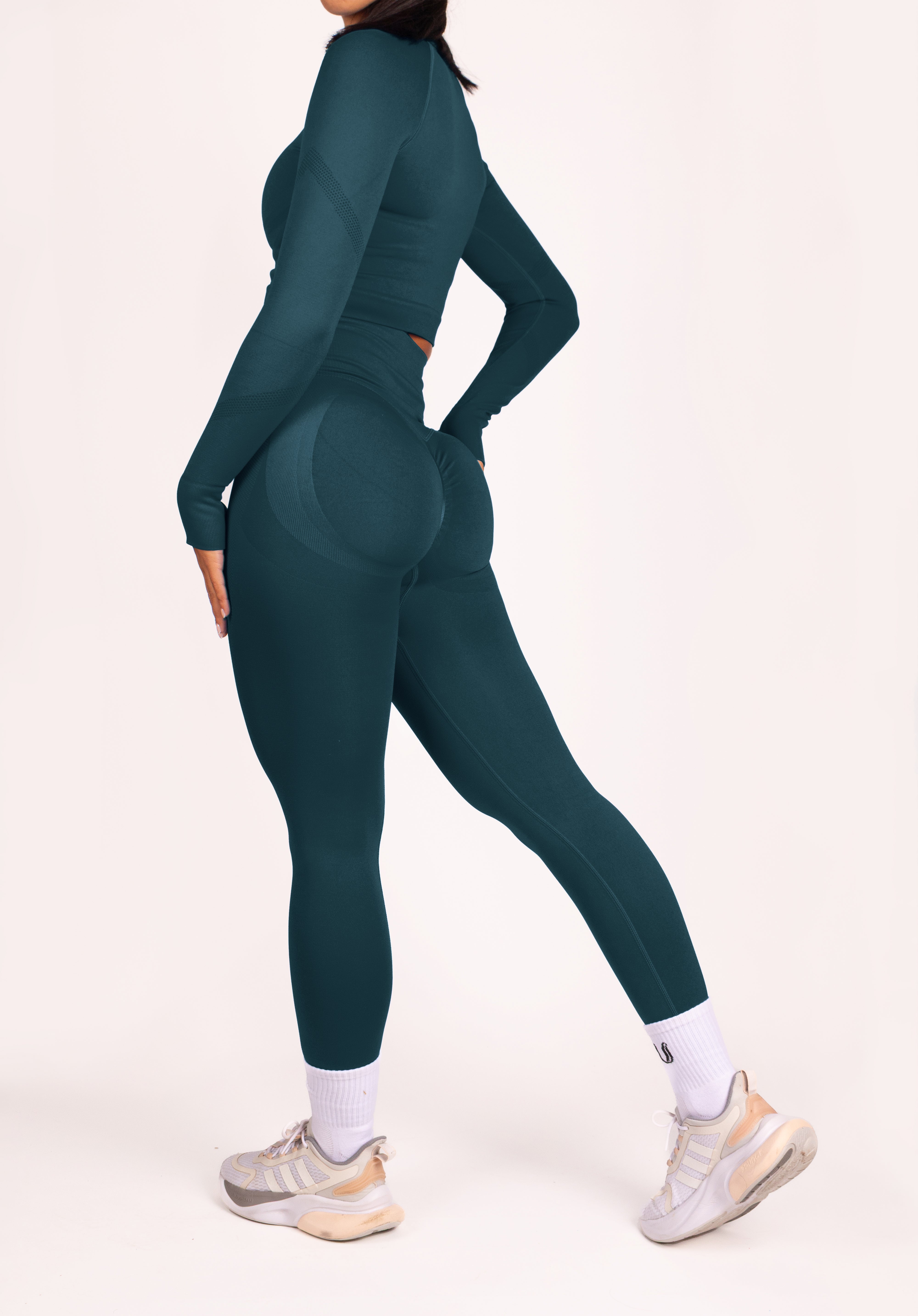 Leonie Set Lang Blauwgroen - Dames sportkleding afbeelding 5