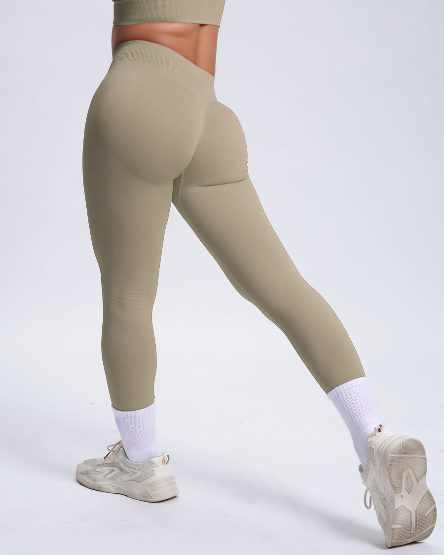 Joy | Leggings Scolpenti con Scrunch – Beige