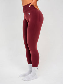 Luna | Legging Scrunch Senza Cuciture Premium - Bordeaux