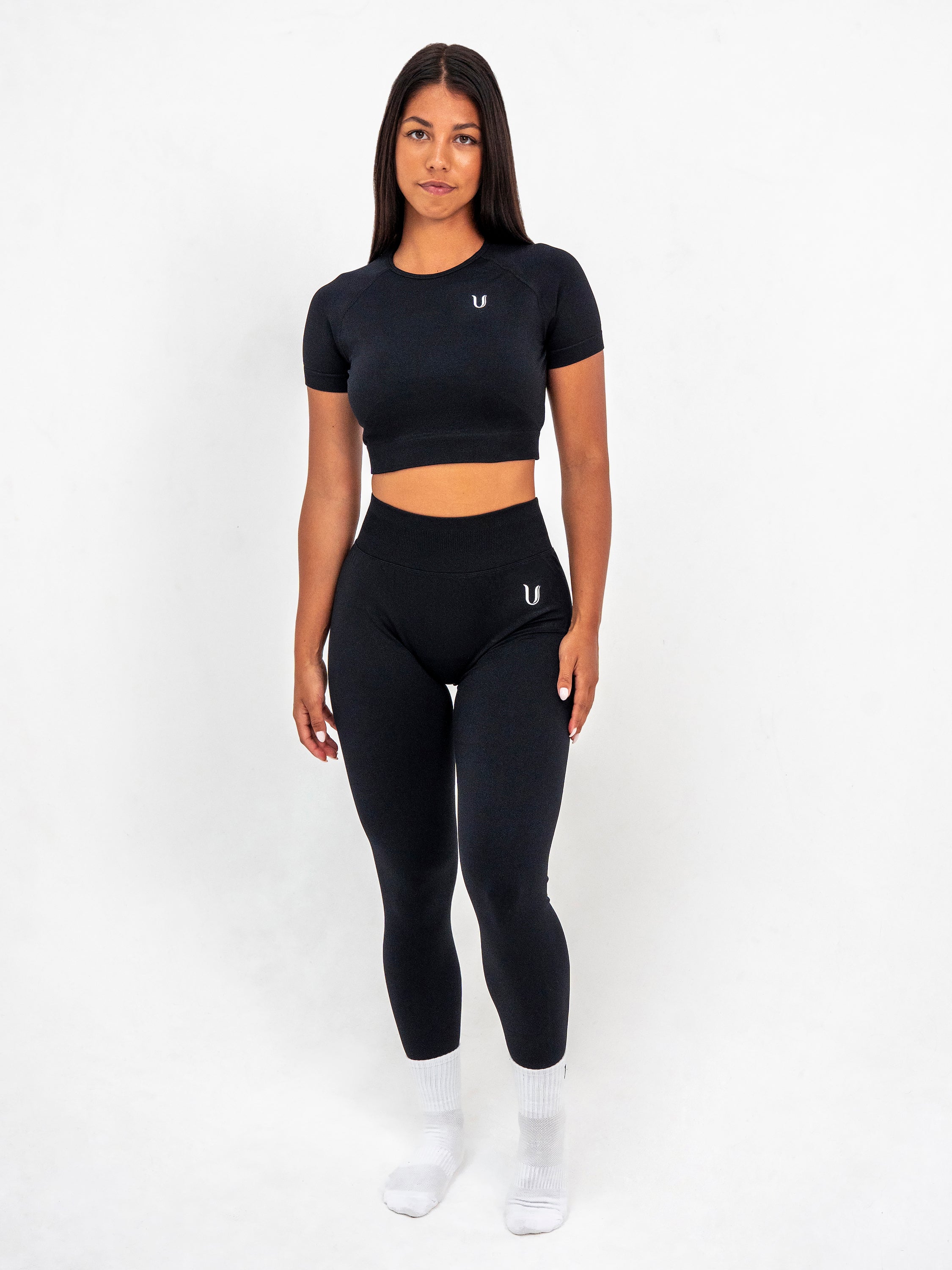 Luna | Legging Scrunch Sin Costuras Premium - Negro