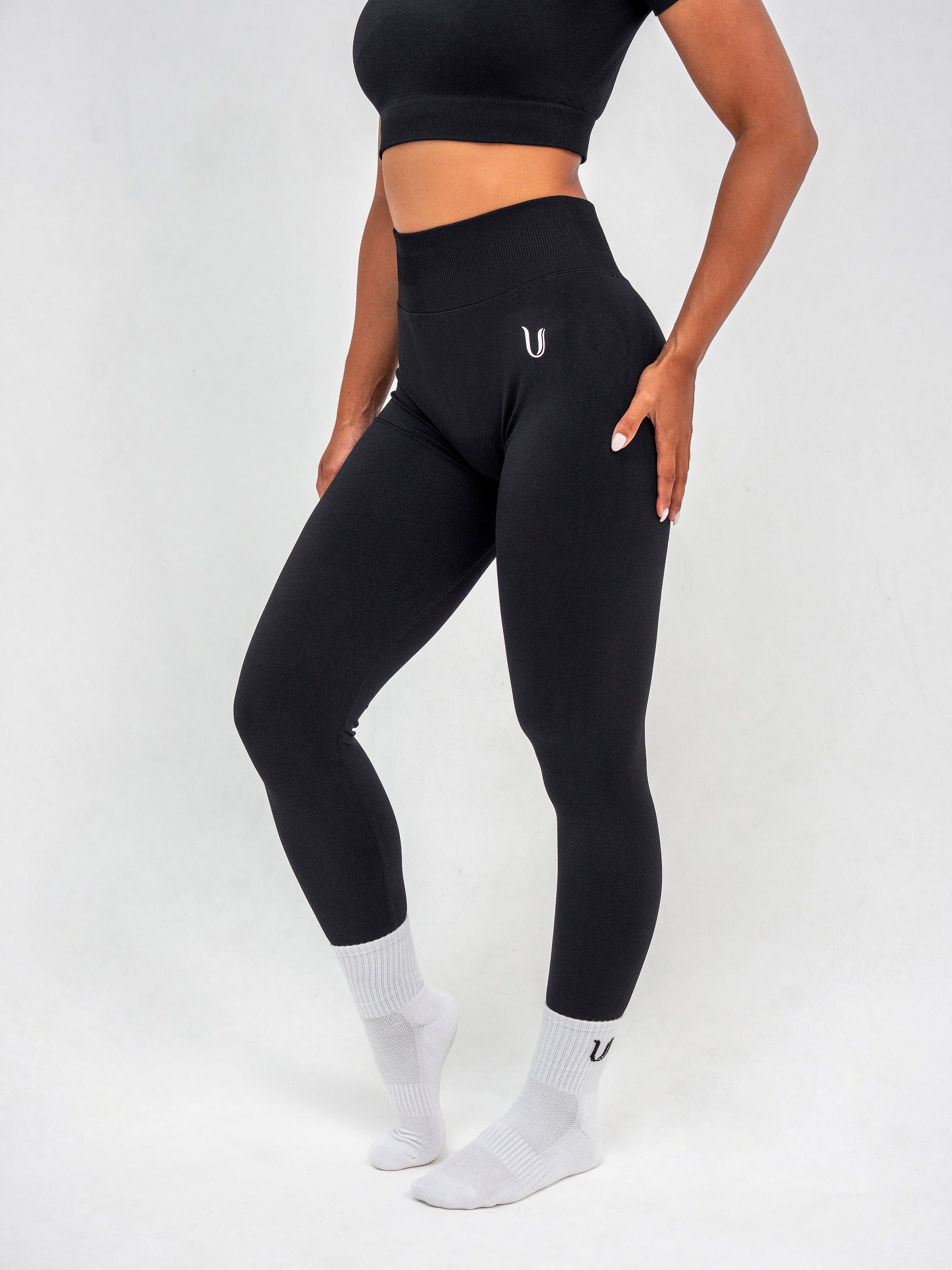 Luna | Legging Scrunch Sin Costuras Premium - Negro
