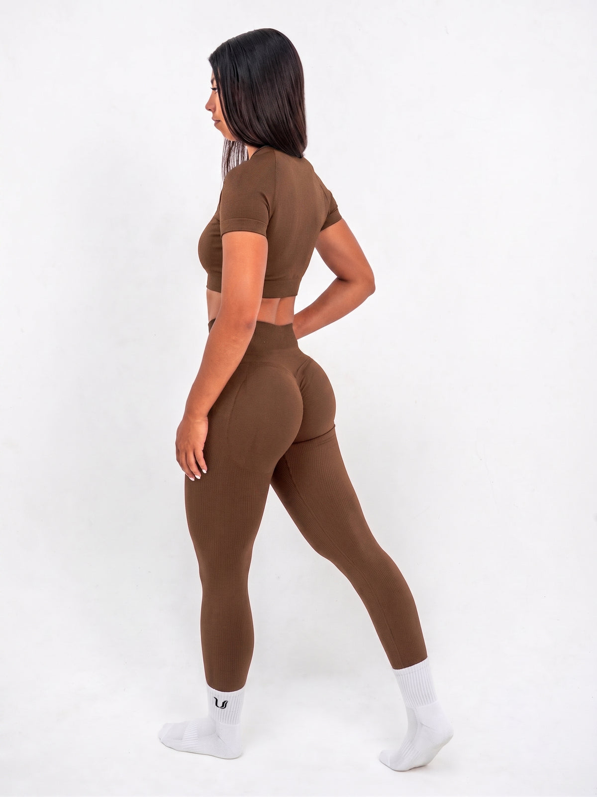 Luna | Premium Seamless Scrunch Legging - Bruin