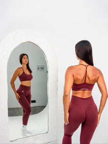Luna | Top Sportivo Regolabile Premium - Bordeaux