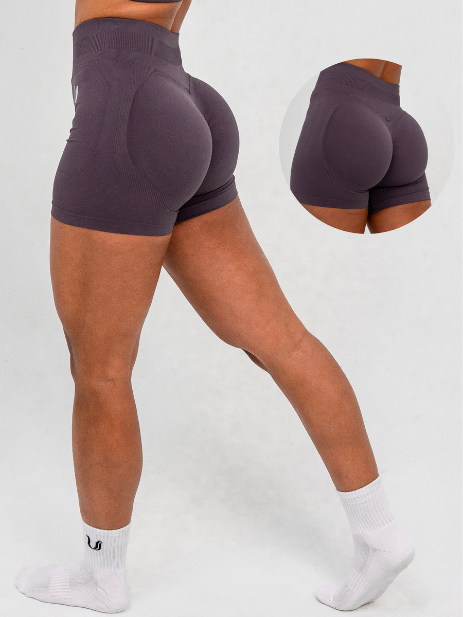 Luna | Premium Seamless Scrunch Short - Malva