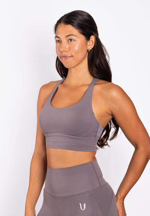 Kyra Cross  BH Grijs - Dames sportkleding | Ultimate Gainz