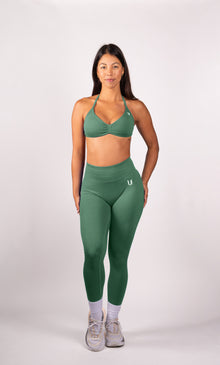 Beau Sports BH V2 Groen - Dames workout kleding achterkant