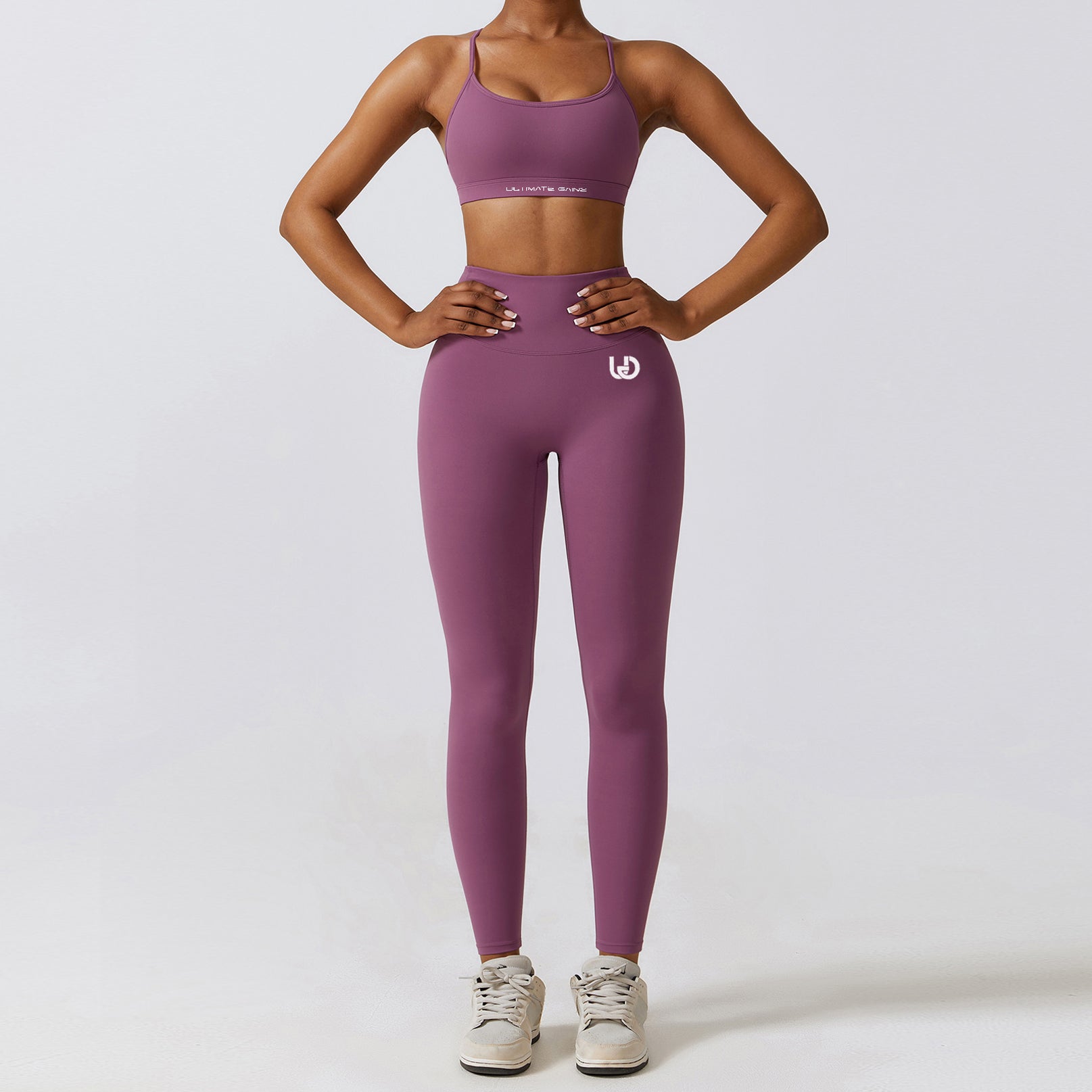 Conjunto Hailey | Legging superior sin costuras - Púrpura claro