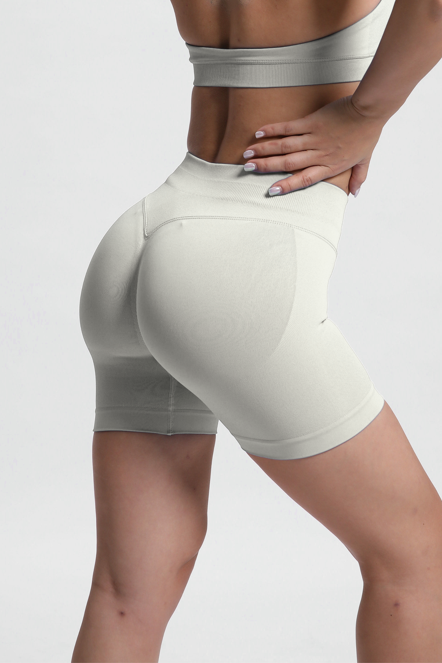 Beau | Pantaloncini Scrunch Premium High Performance - Avorio
