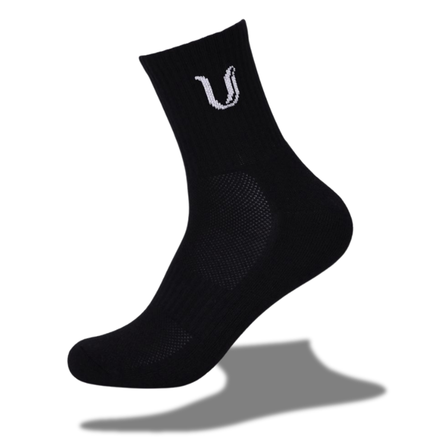 Ultimate Gainz - Calze da Prestazione Unisex - Bianco 1 Paio