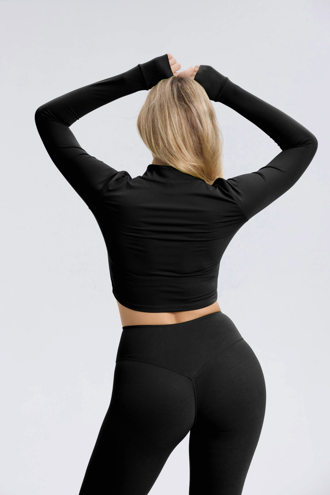 Hailey | Long Sleeve Top - Black