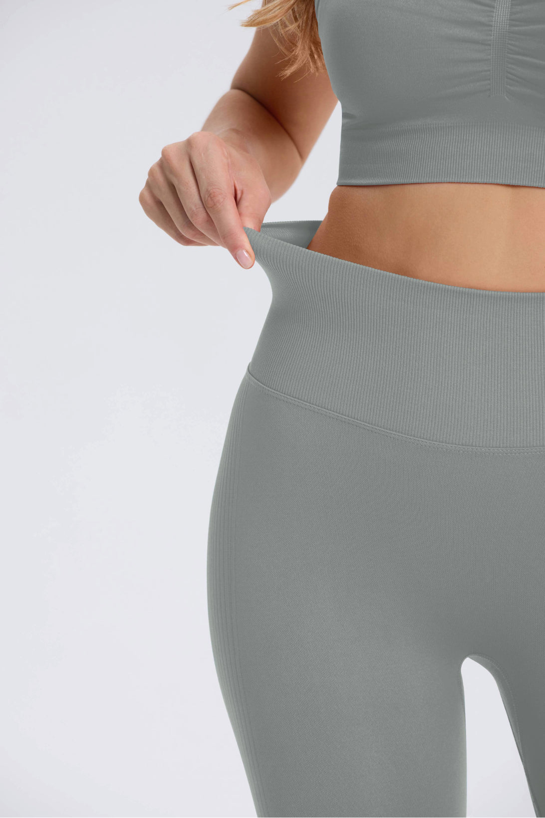 Maeve | Legging Scrunch de Cintura Alta - Gris