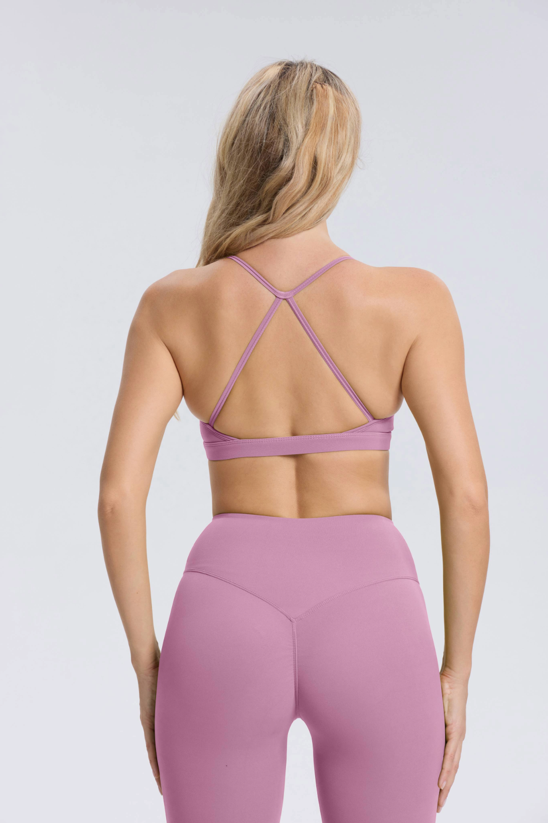  Hailey Set | Seamless Top Legging - LightPurple