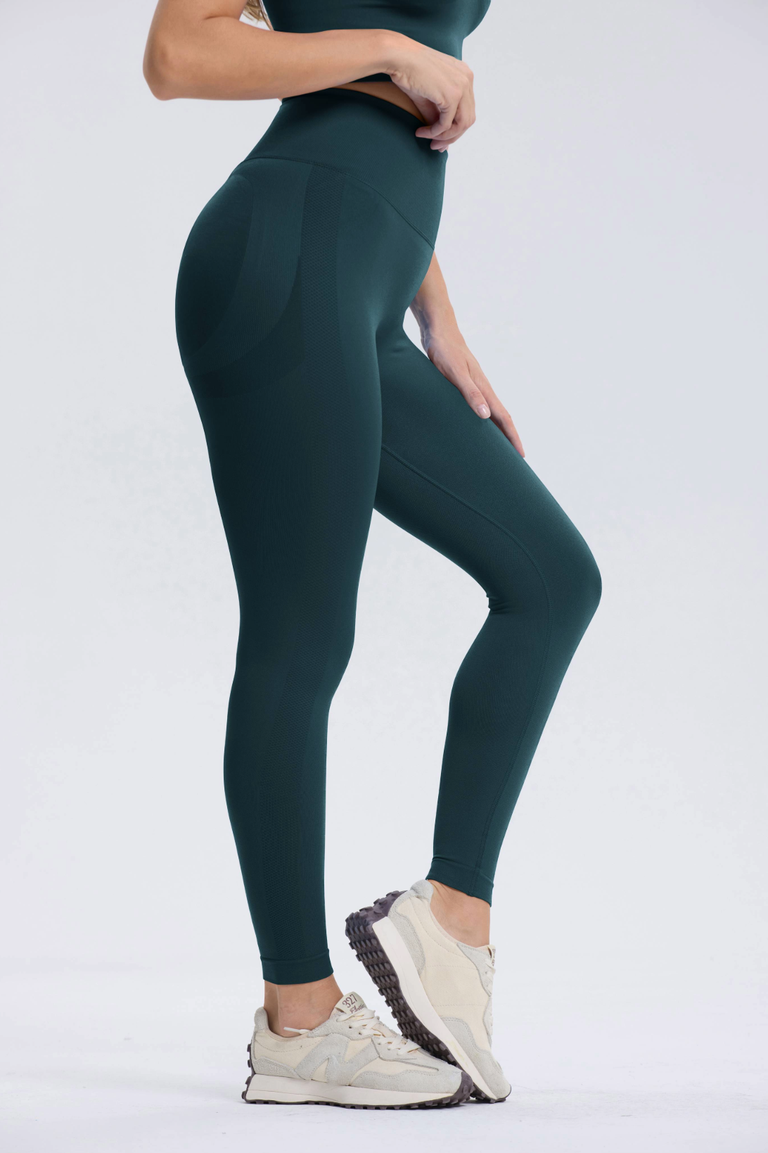 Leonie | Premium Scrunch Legging - Bluegreen