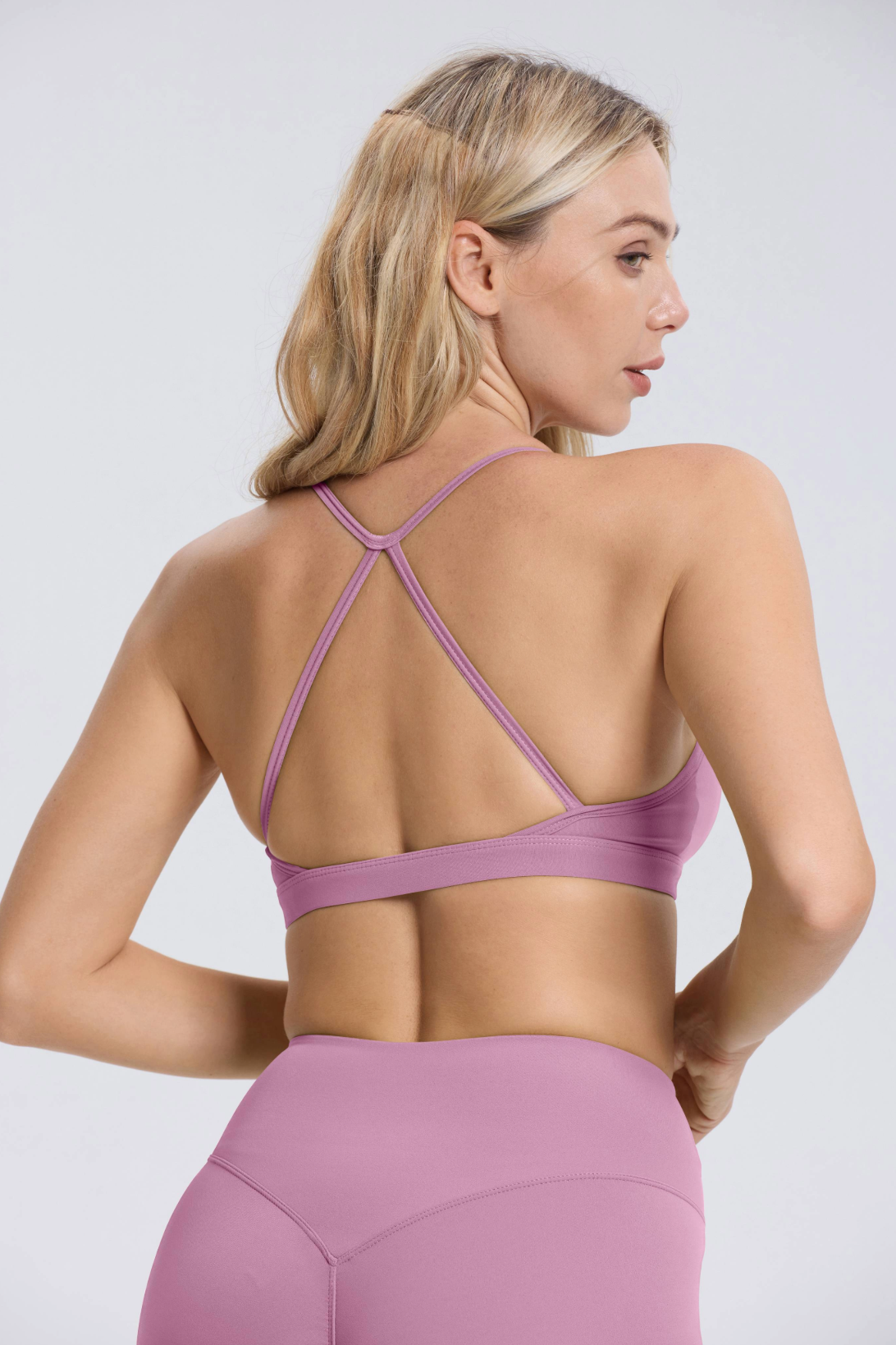  Hailey Set | Seamless Top Legging - LightPurple