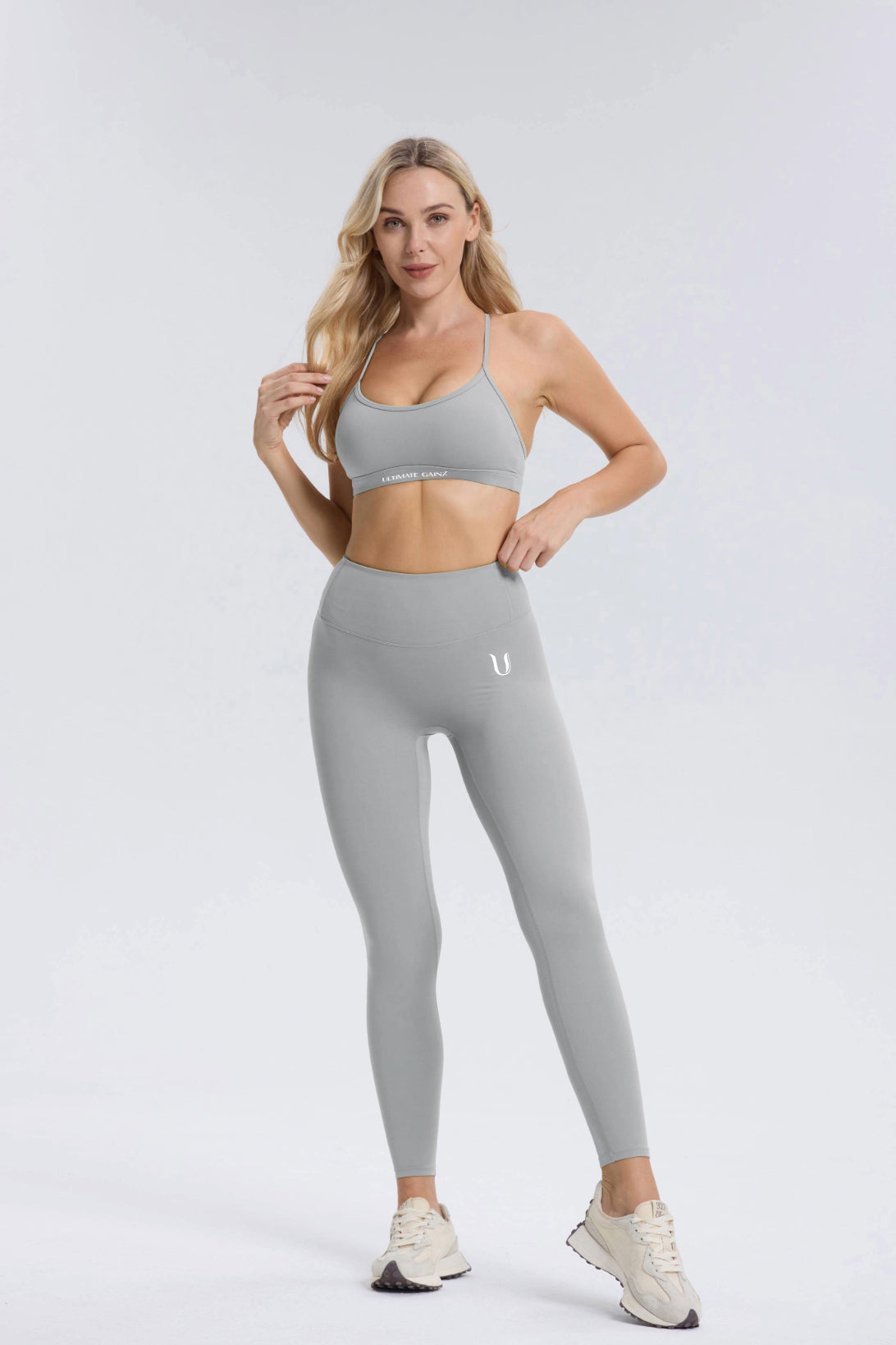 Hailey Set | Top Legging - LightGray