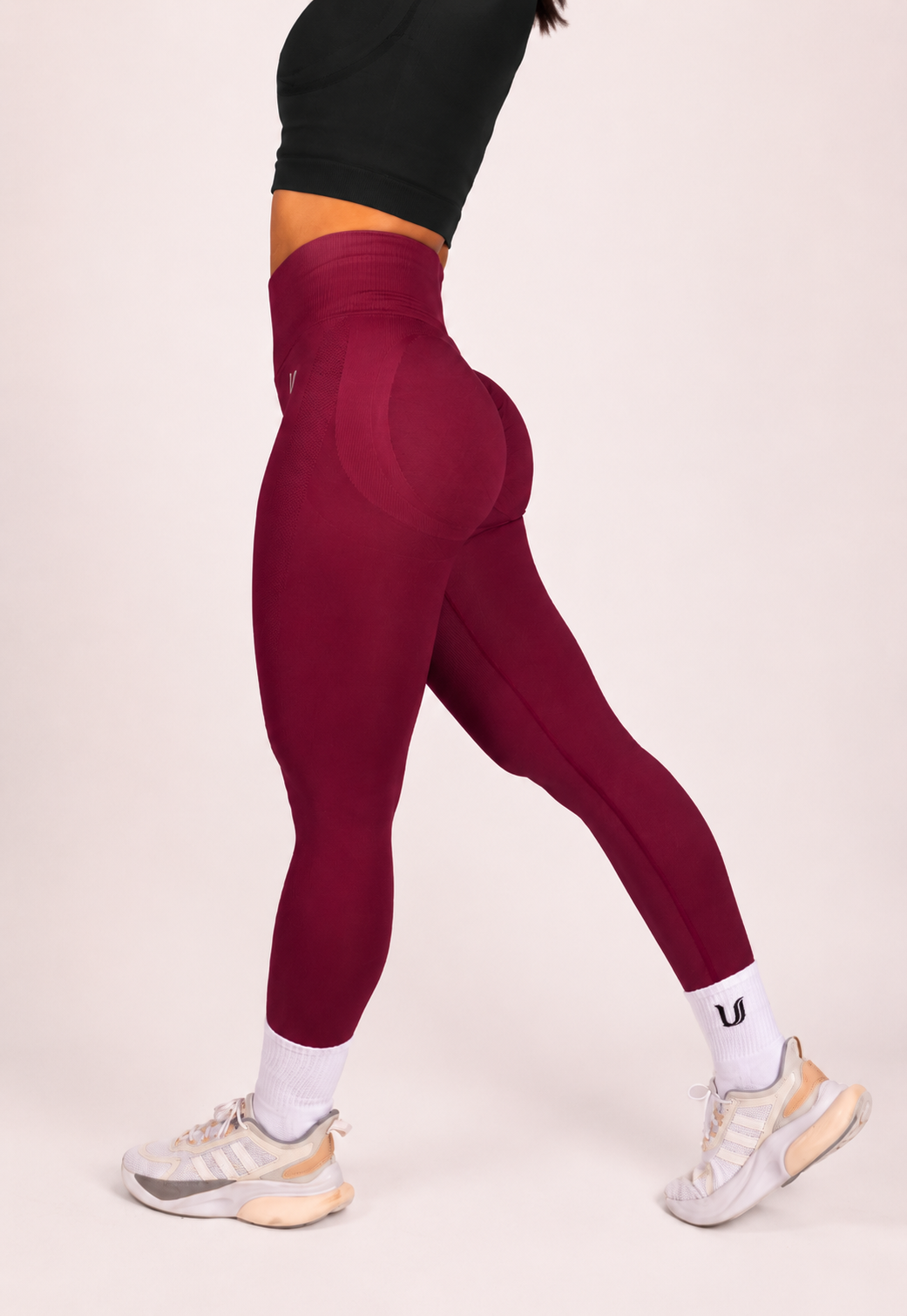 Leonie | Leggings Premium Scrunch - Rosso