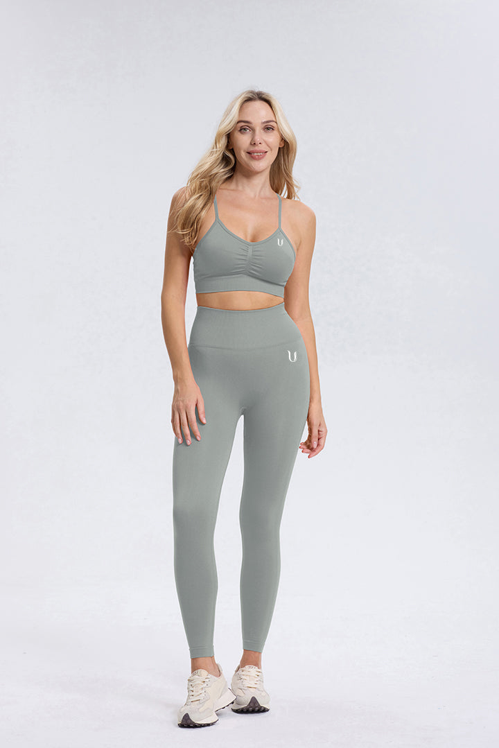 Maeve | Legging Scrunch de Cintura Alta - Gris