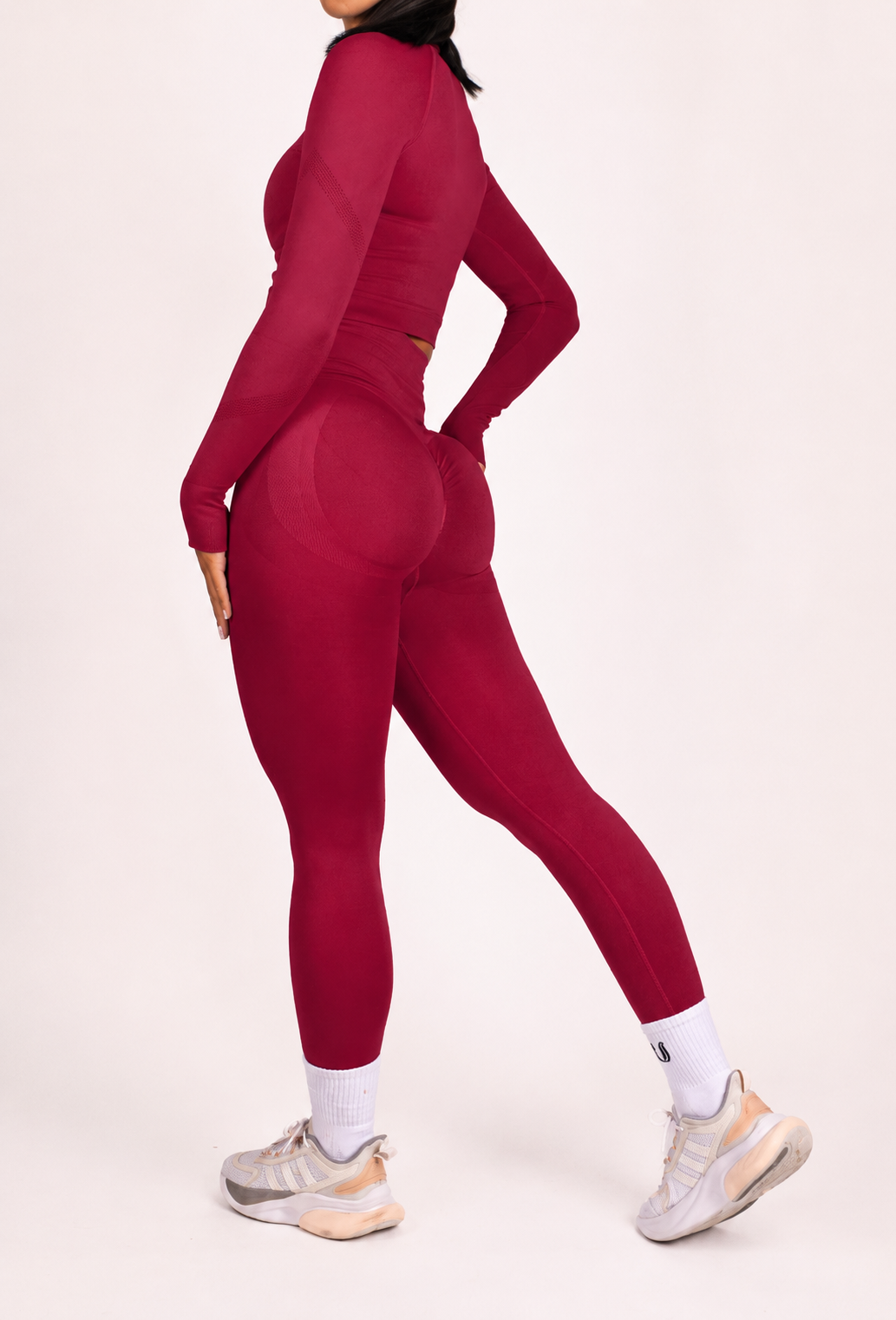 Leonie | Leggings Premium Scrunch - Rojo