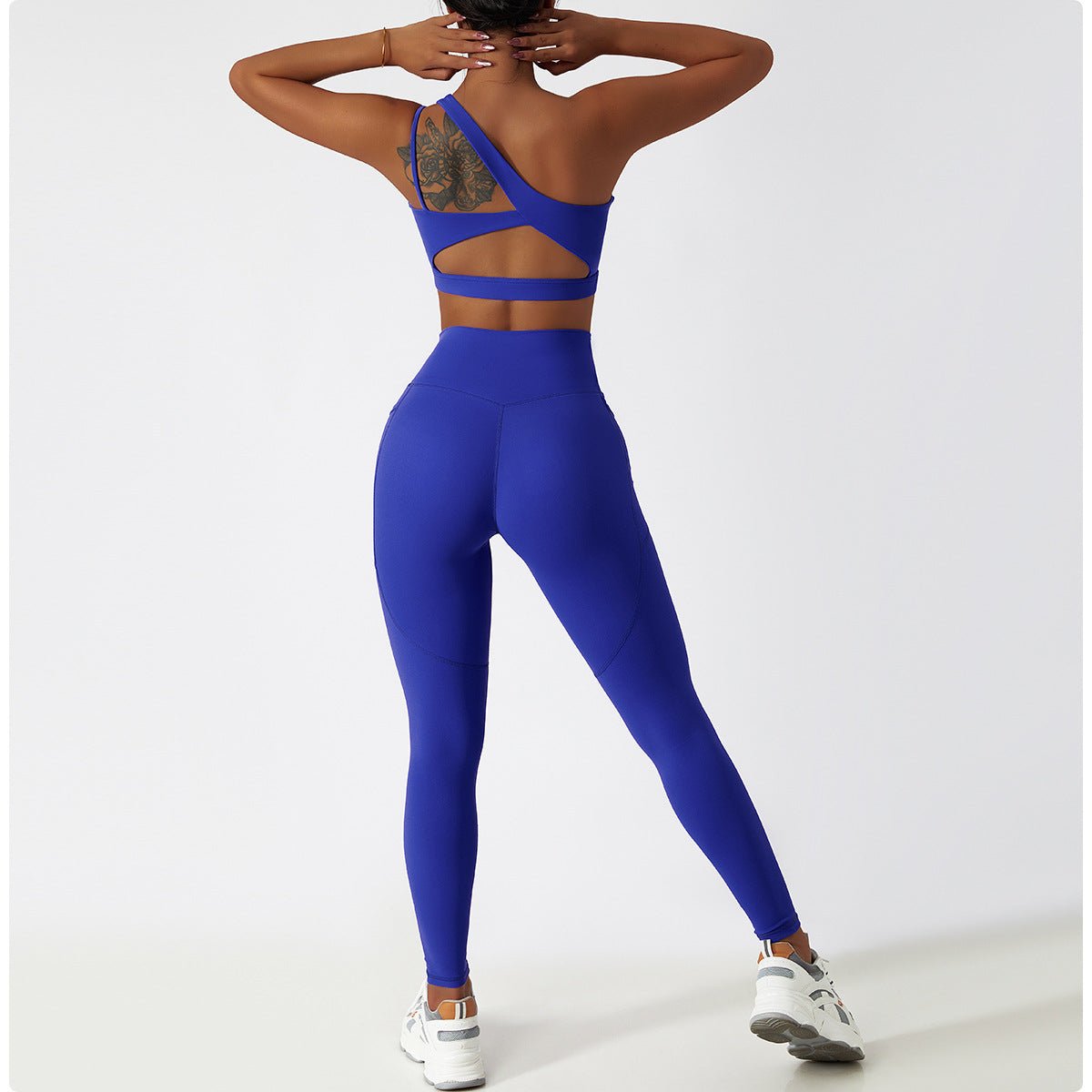 Palmer | Legging Met Zakken Blauw - Ultimate Gainz